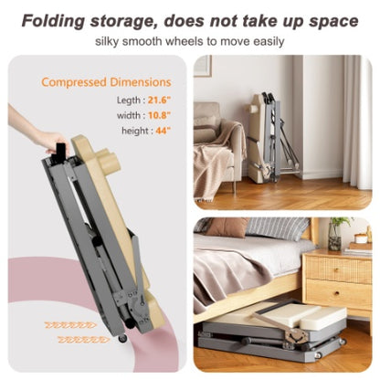 US Local Pilates Reformer Machine For Home Gym Workout, Foldable Pilates Equipment With High Strength Alloy Springs For Beginners, Up To 330lbs