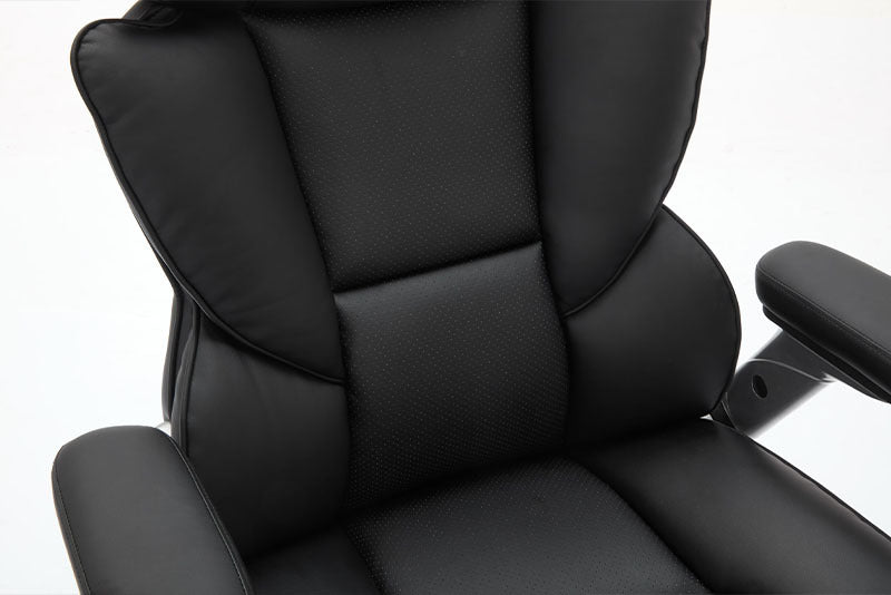 US Local Big And Tall Office Chair 500lbs With Adjustable Lumbar Support, Executive Office Chair With Flip-up Armrest And Wider Seat, Ergonomic Leather Chair Breathable