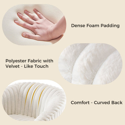 US Local Single Sofa, A Soft Touch Casual Sofa That Can Rotate 360 Degrees