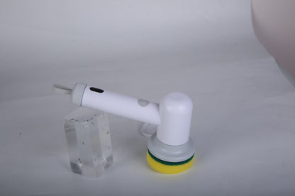 US Local 1Set Electric Handheld Spin Scrubber Cordless Cleaning Brush With 2 Rotating Speeds 3 Cleaning Brushes Rechargeable Shower Scrubber For Kitchen Dish Bathtub Sink Tile