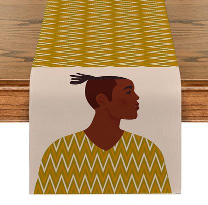 Table Runner National Geometric Tea Table