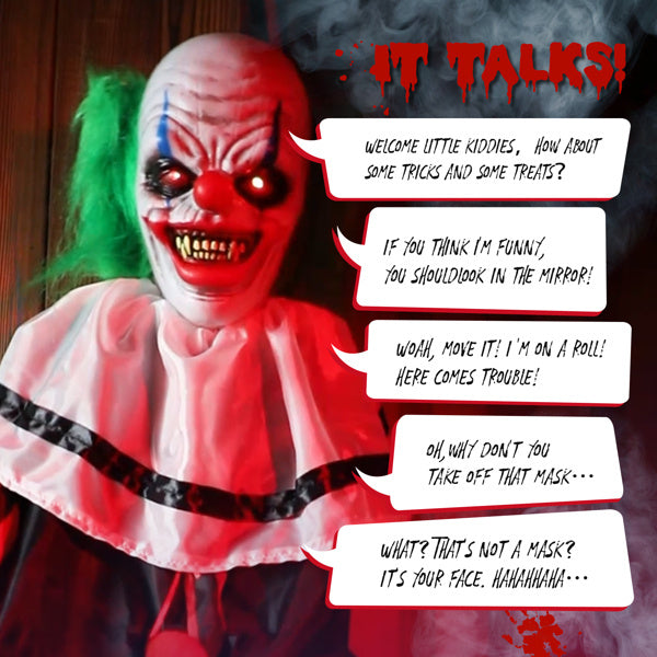 US Local 2.6ft Clown Halloween Standing Decoration