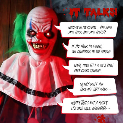 US Local 2.6ft Clown Halloween Standing Decoration