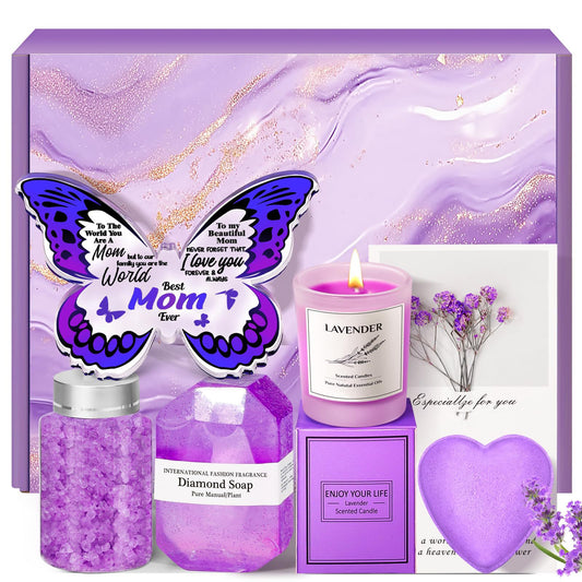Bath Gift set Bath Ball Lavender Aromatherapy Candle Sympathy Gift Box Mother's Day Gift