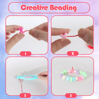 US Local Diy Toys Puzzle Creative Ribbon Woven Hand Ropes Jewelry Making For Children Toy
