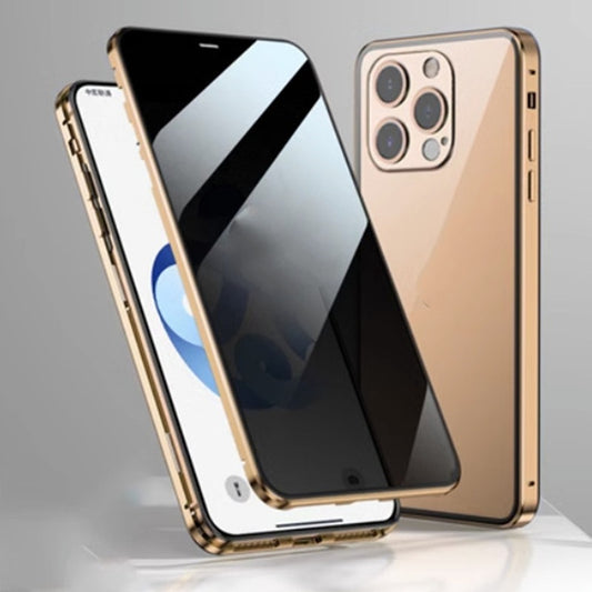 USA Local Peep-proof Magnetic Glass Double-sided Buckle Phone Case