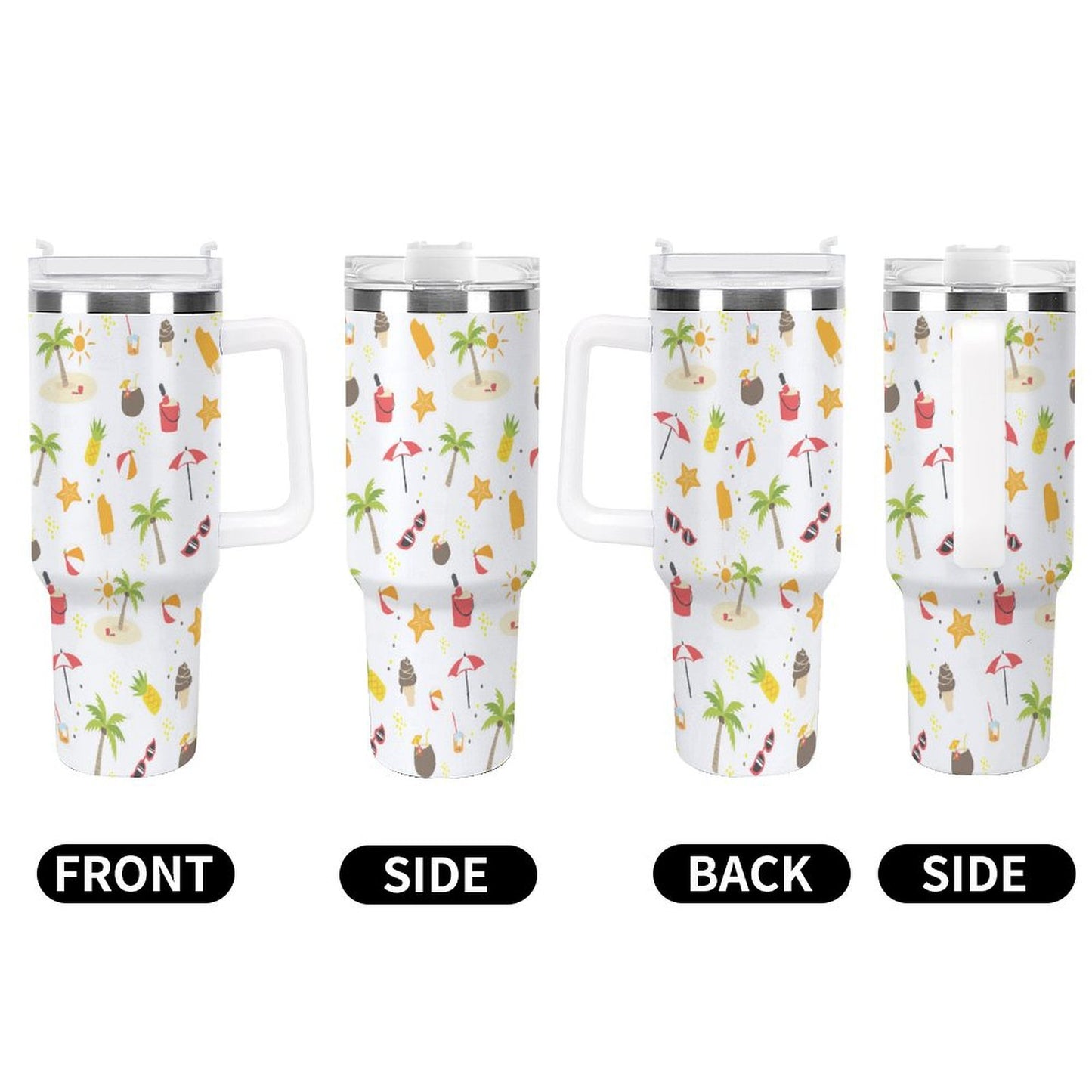 PHDT00544 POD US Local Tumbler 40oz Large Capacity Car Cup Summer, Sunglasses, Beach