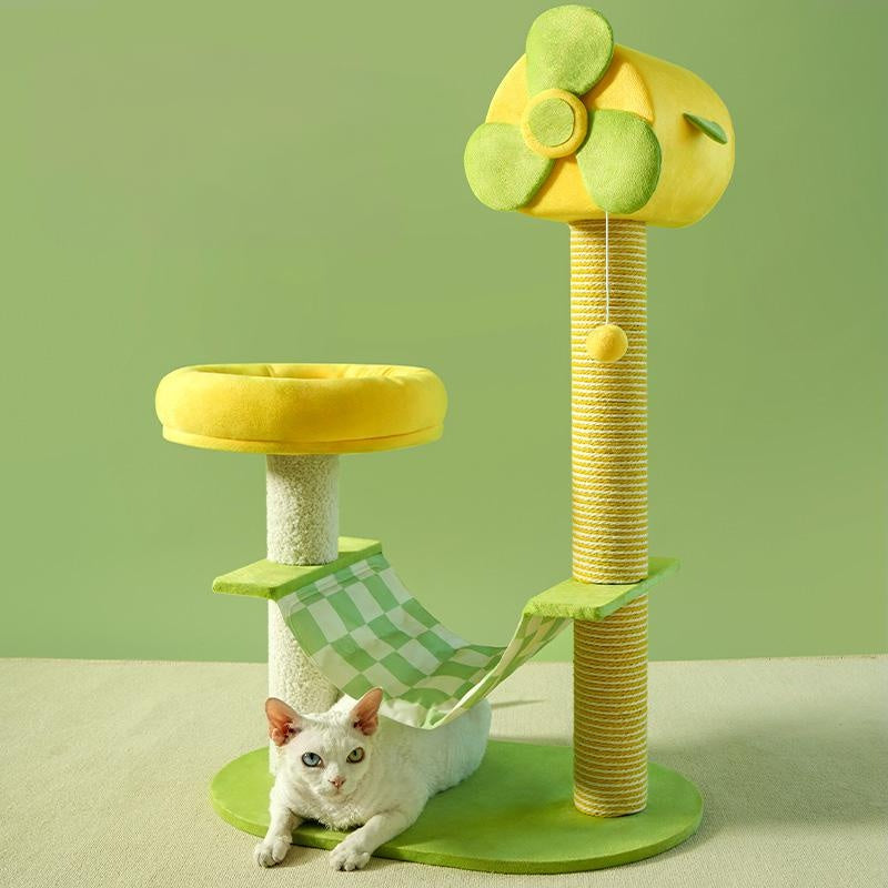 US Local Cat Climbing Frames And Multi-level Cat Towers With Durable Scratching Posts, Comfortable And Fun Jumping Platforms, Hanging Toys, Viewing Perches, Removable Pet Gel Pads, And Hammocks