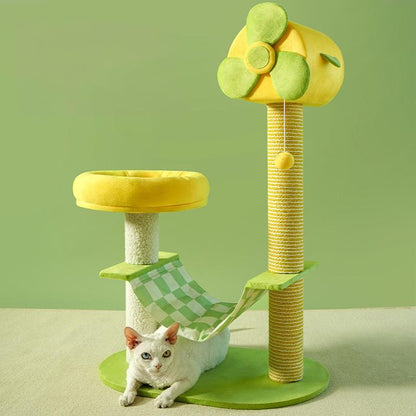 US Local Cat Climbing Frames And Multi-level Cat Towers With Durable Scratching Posts, Comfortable And Fun Jumping Platforms, Hanging Toys, Viewing Perches, Removable Pet Gel Pads, And Hammocks