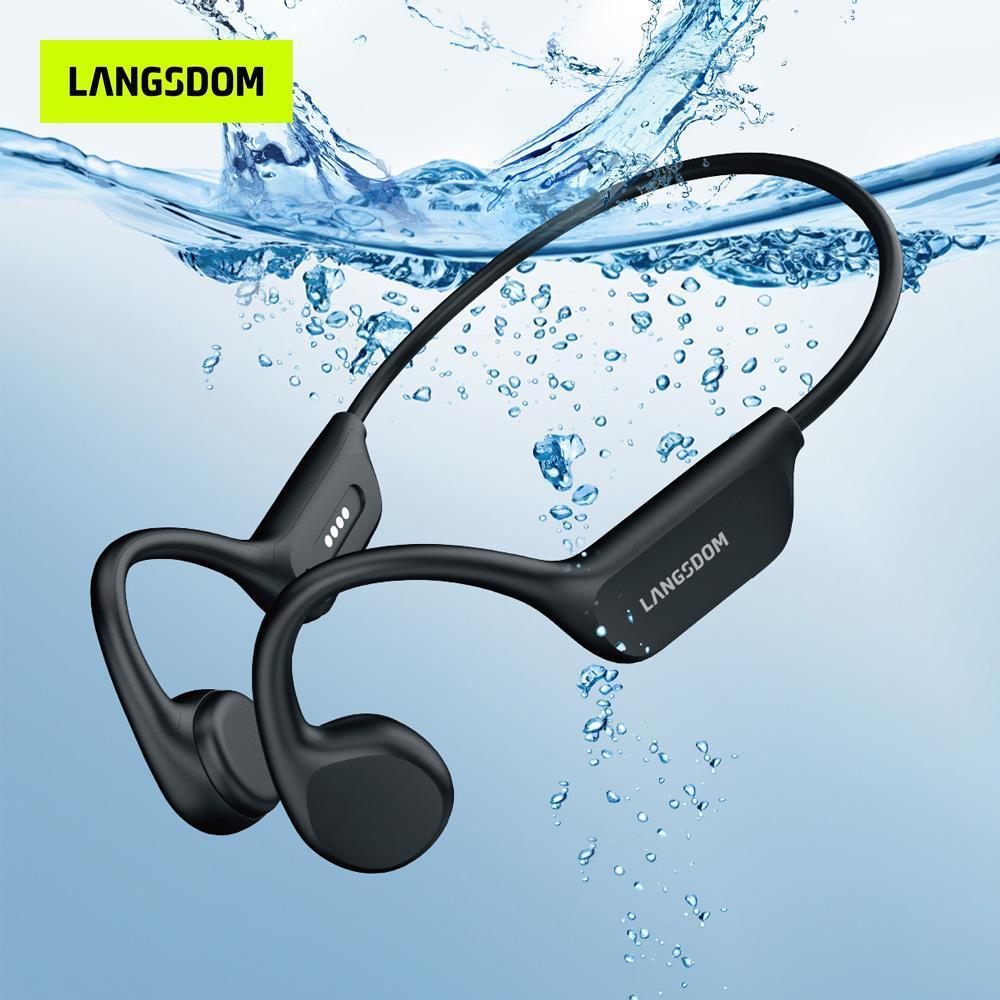 US Local IPX8 Waterproof Headphones, Swimming-specific Bluetooth Headphones, Sports Wireless Earbuds With 32G TF Card, Stereo Bone Conduction Headphones
