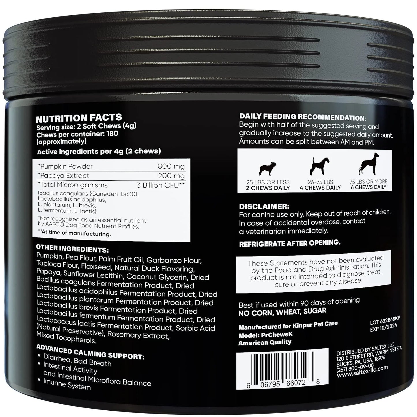US Local Probiotics For Dogs Support Gut Health Itchy Skin Allergies Yeast Balance Immunity Probiotics And Digestive Enzymes For Small Medium And Large Dogs 180 Probiotic Chews For Dogs Duck Flavor