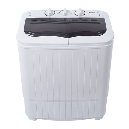 US Local US XPB35-ZK35 14.3 Lb Washing Machine, Double Drum With Drain Pump, Plastic, Semi-Automatic