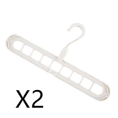 9-hole Clothes Hanger Organizer Space Saving Hanger Multi-function Folding Magic Hangers Drying Racks Scarf Clothes Storage