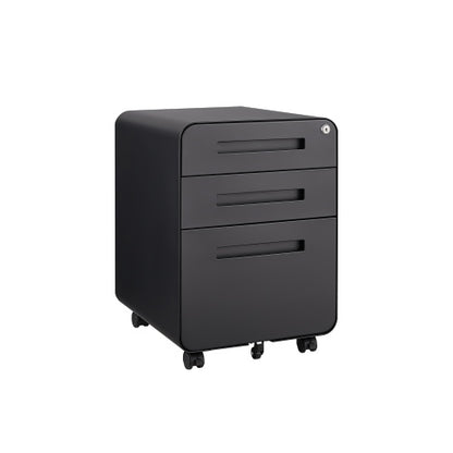US Local 3 Drawer Mobile Filing Cabinet, Simple Style Multi-functional Locker