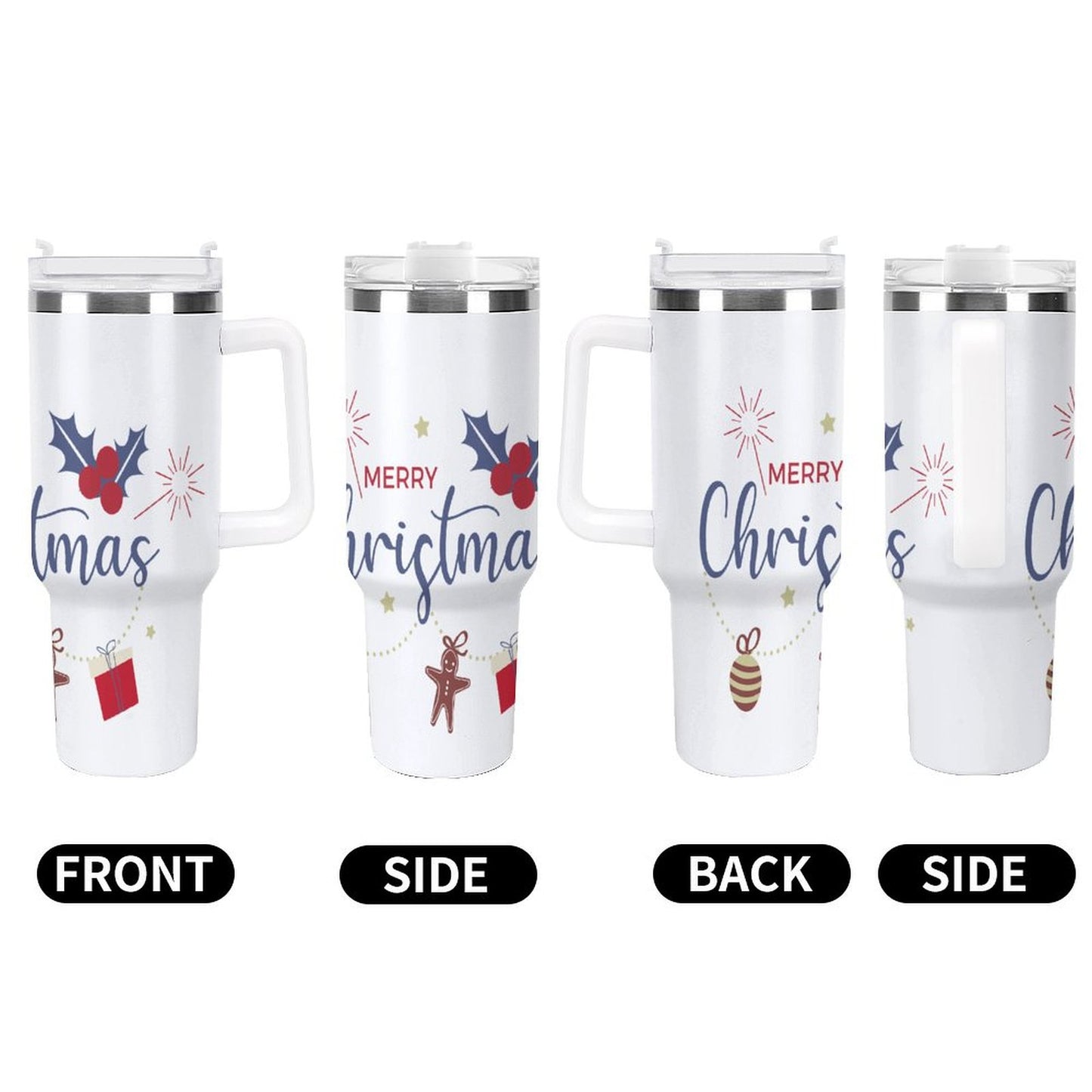 PHDT00051 POD US Local Tumbler 40 oz Large Capacity Car Cup Christmas