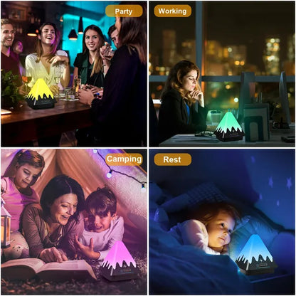 US Local Touch Control Night Light 8-Color Change 6 Level Dimmable Light Brightness Table Lamp Portable Timer Lamp