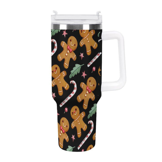 POD US Local 40oz Large Capacity Car Cup Christmas Gingerbread Man