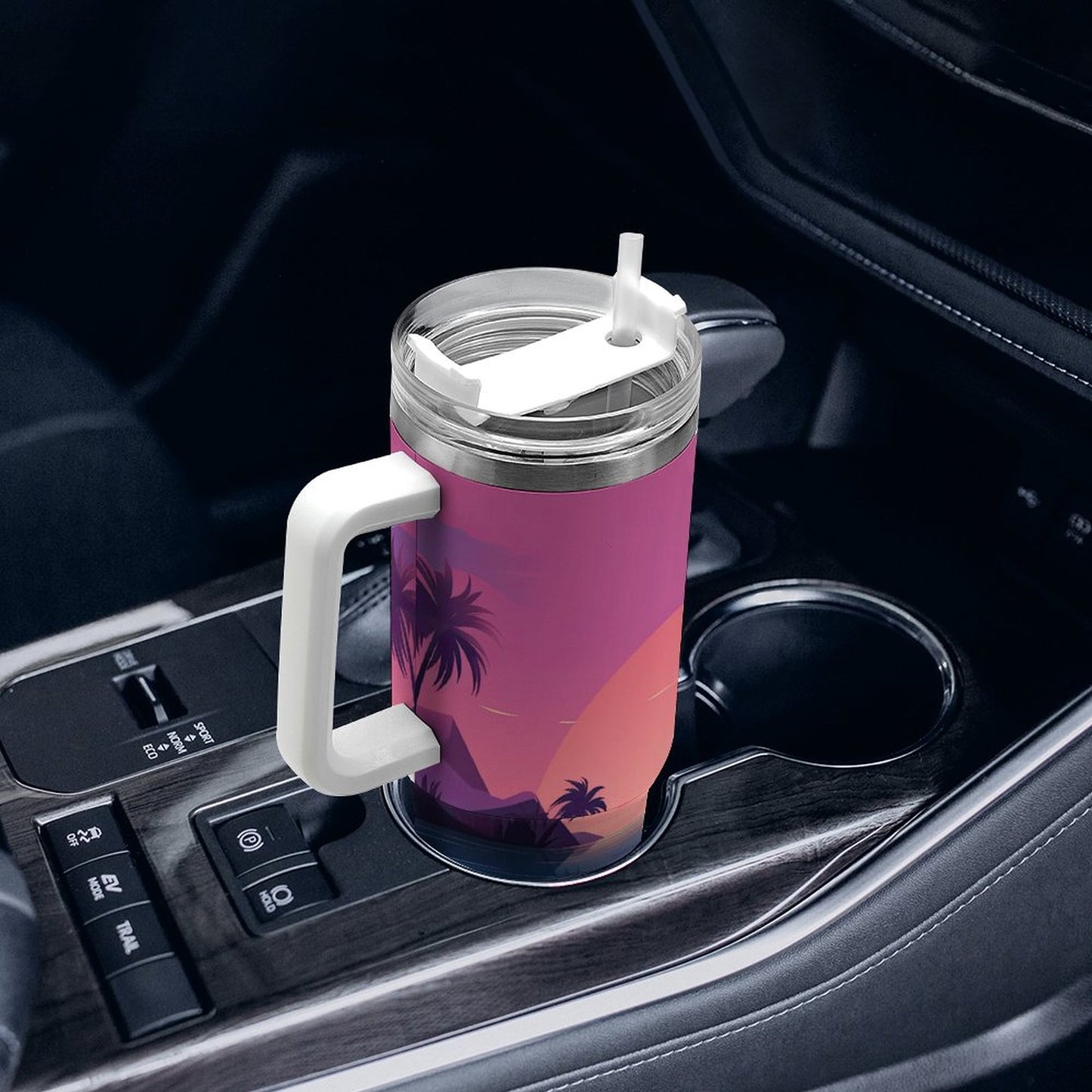 PHDT00535 POD US Local Tumbler 40oz Large Capacity Car Cup Island, Dusk