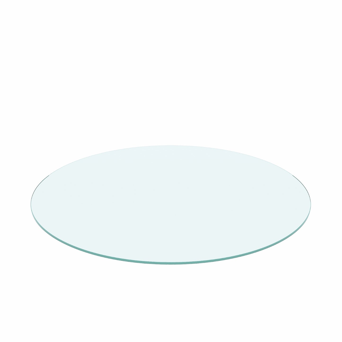 US Local 36 Round Tempered Glass Table Top 1 4 Thick Flat Polished Edge Clear