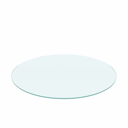 US Local 36 Round Tempered Glass Table Top 1 4 Thick Flat Polished Edge Clear