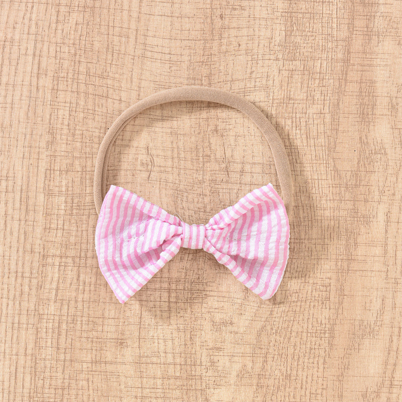 US Local Toddler Girl's Bunny Embroidered Dress, Round Neck Short Sleeve A-Line Dress With Back Button Closure