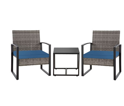 US Local Grey Rattan Sofa