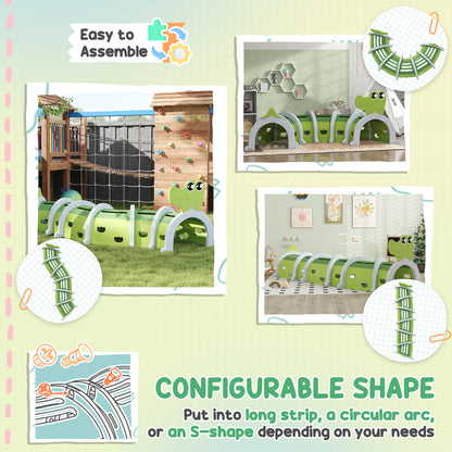 US Local Crocodile Design Kids Play Tunnel for Kids to Crawl Through