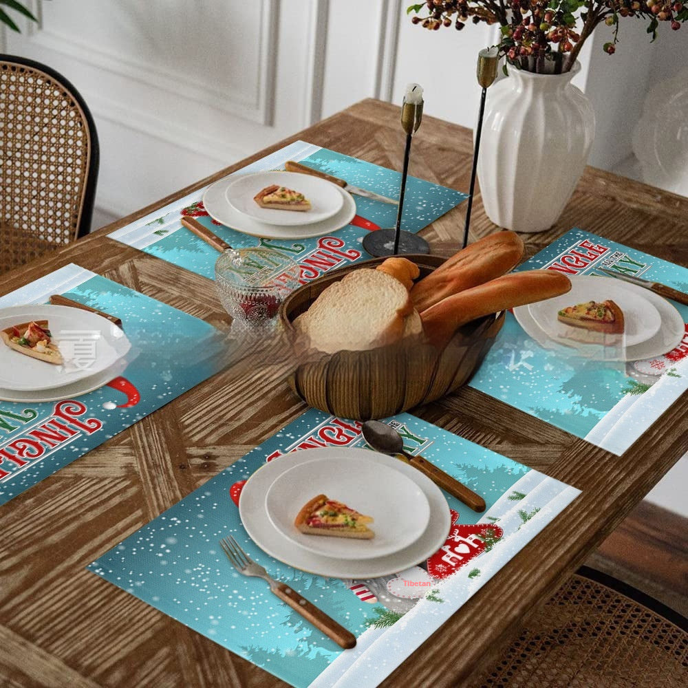 Christmas Placemat Non-slip Heatproof Placemat