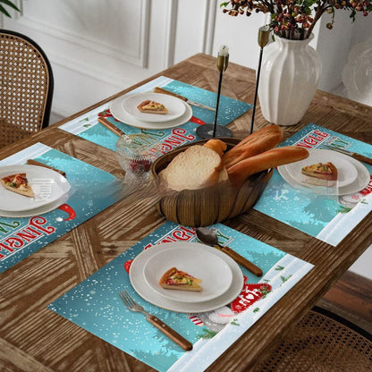 Christmas Placemat Non-slip Heatproof Placemat