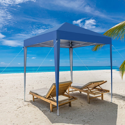 US Local Blue Non Enclosed Folding Shed