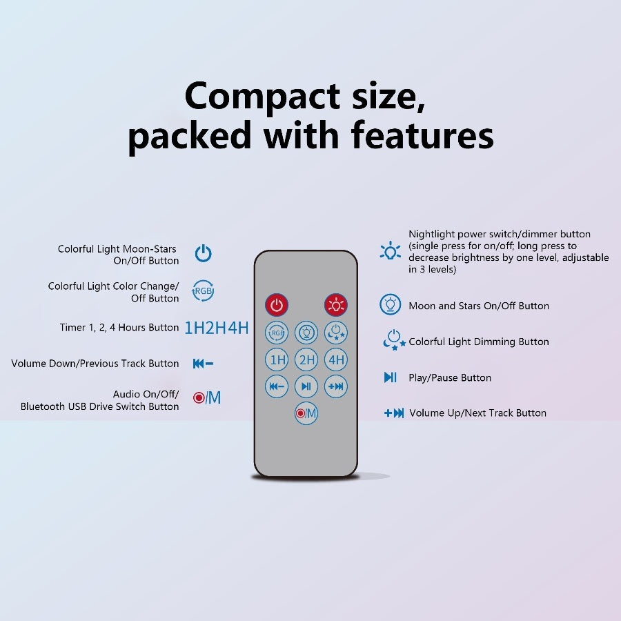 US Local Starry Sky Light Bluetooth Speaker