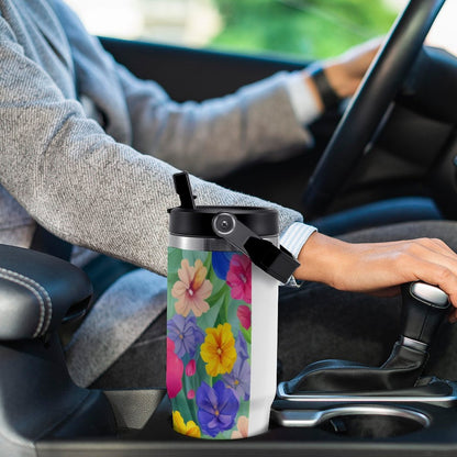POD US Local Tumbler 30oz Large Capacity Car Cup Tropical, Safflower, Bright Style