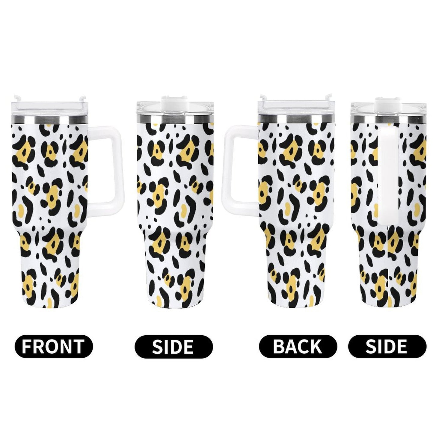 PHDT00224 POD US Local Tumbler 40 oz Large Capacity Car Cup Animal  Leopard