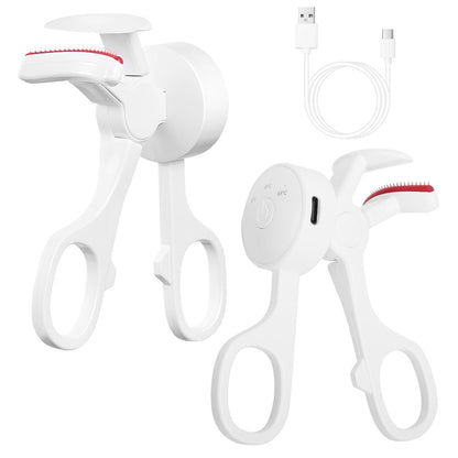 US Local 2Pcs Heated Eyelash Curler Electric USB Rechargeable Eyelash Curler Anti Burn Compact With Comb Heat Up Fast Within 8S For All Eye Shapes For Women Make Up Gift Travel Valentine Mother Day