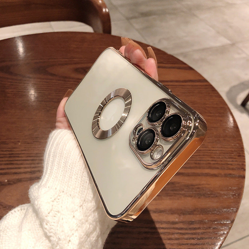 USA Local Phone Case With Camera Protector Advanced Electroplating Integrated With Lens Protector Phone Case For Iphone12 13promax Simple 11 Soft