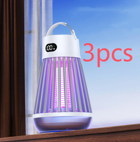 Digital Display Mosquito Killer Lamp Electric Shock Mosquito Trap Light Radiationless Insect Repellent Trap For Bedroom Outdoor Summer Gadgets