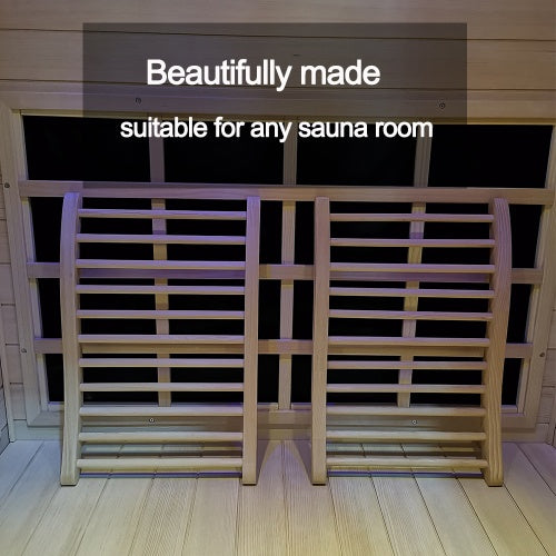 US Local Hemlock Round Stick Sauna Backrest