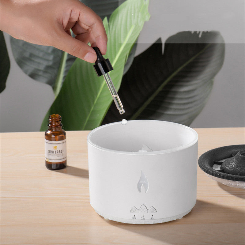 USA Local New Two-color Spray Ring Volcano Humidifier