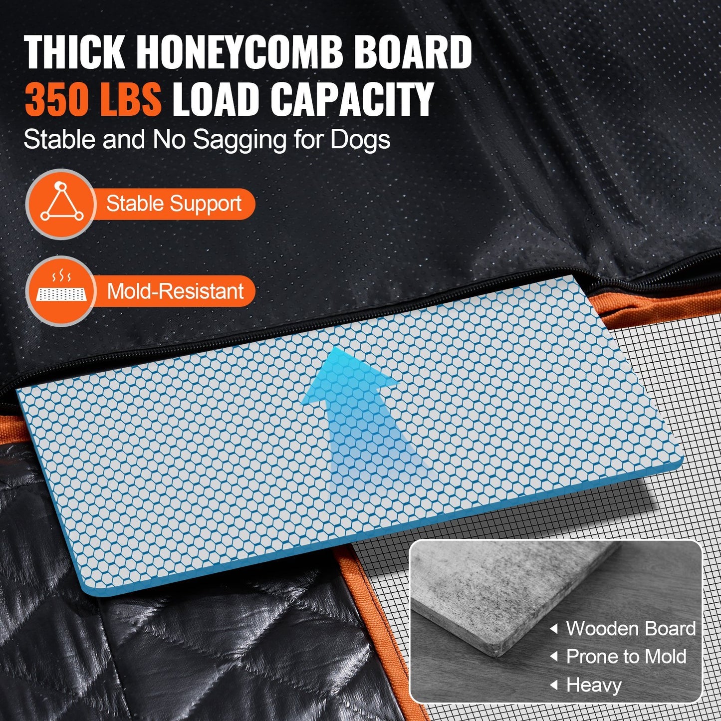 US Local VEVOR 54 X 25.6 In Dog Car Seat Cover For Back Seat Waterproof 600D For Cars