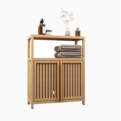 US Local Large Capacity Bamboo Storage Cabinet