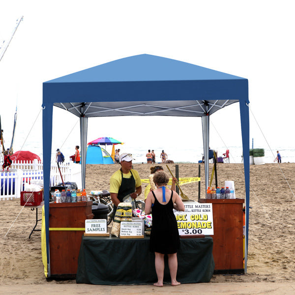 US Local Blue Non Enclosed Folding Shed