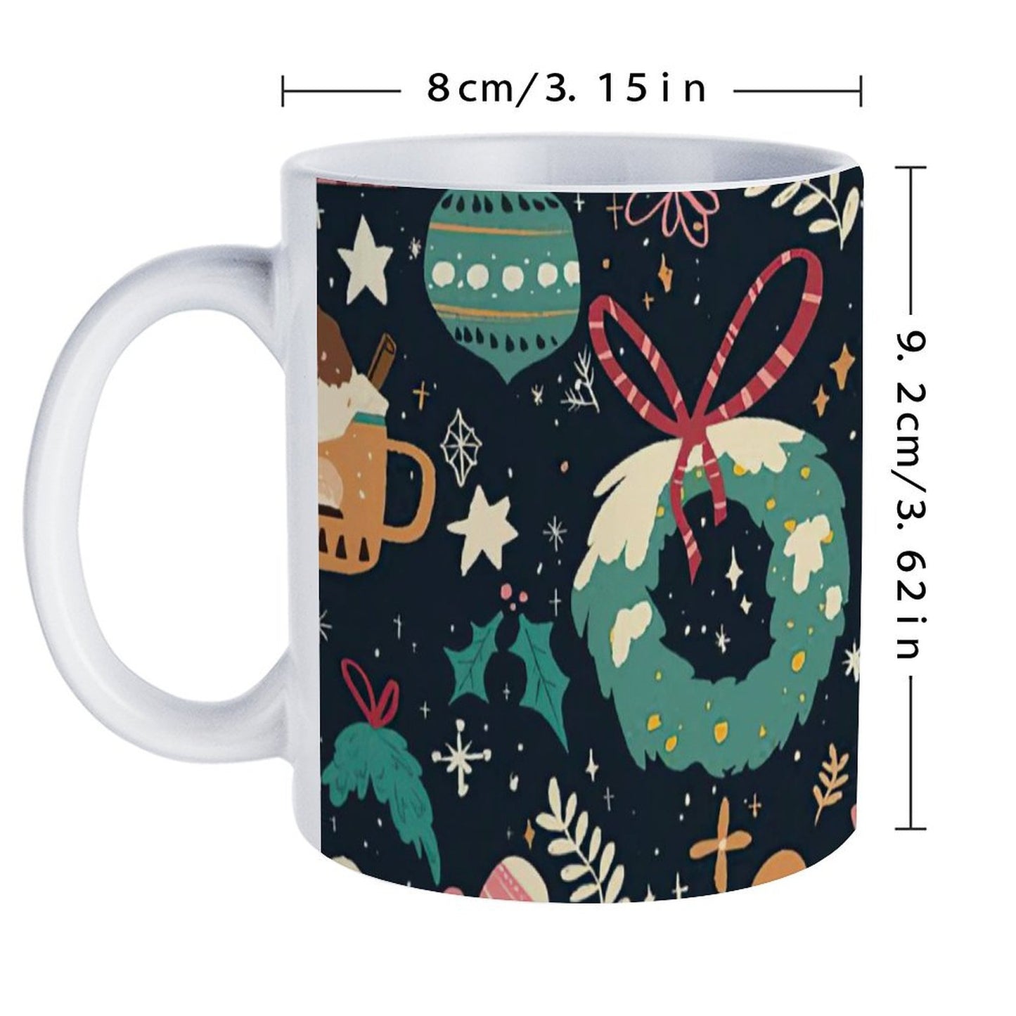 POD US Local White mug with full print, Christmas Gift 0087