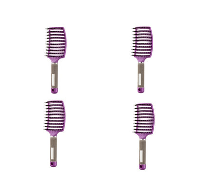 US Local Hairbrush Anti Klit Brushy Haarborstel Women Detangler Hair Brush Bristle Nylon Scalp Massage  Teaser Hair Brush Comb