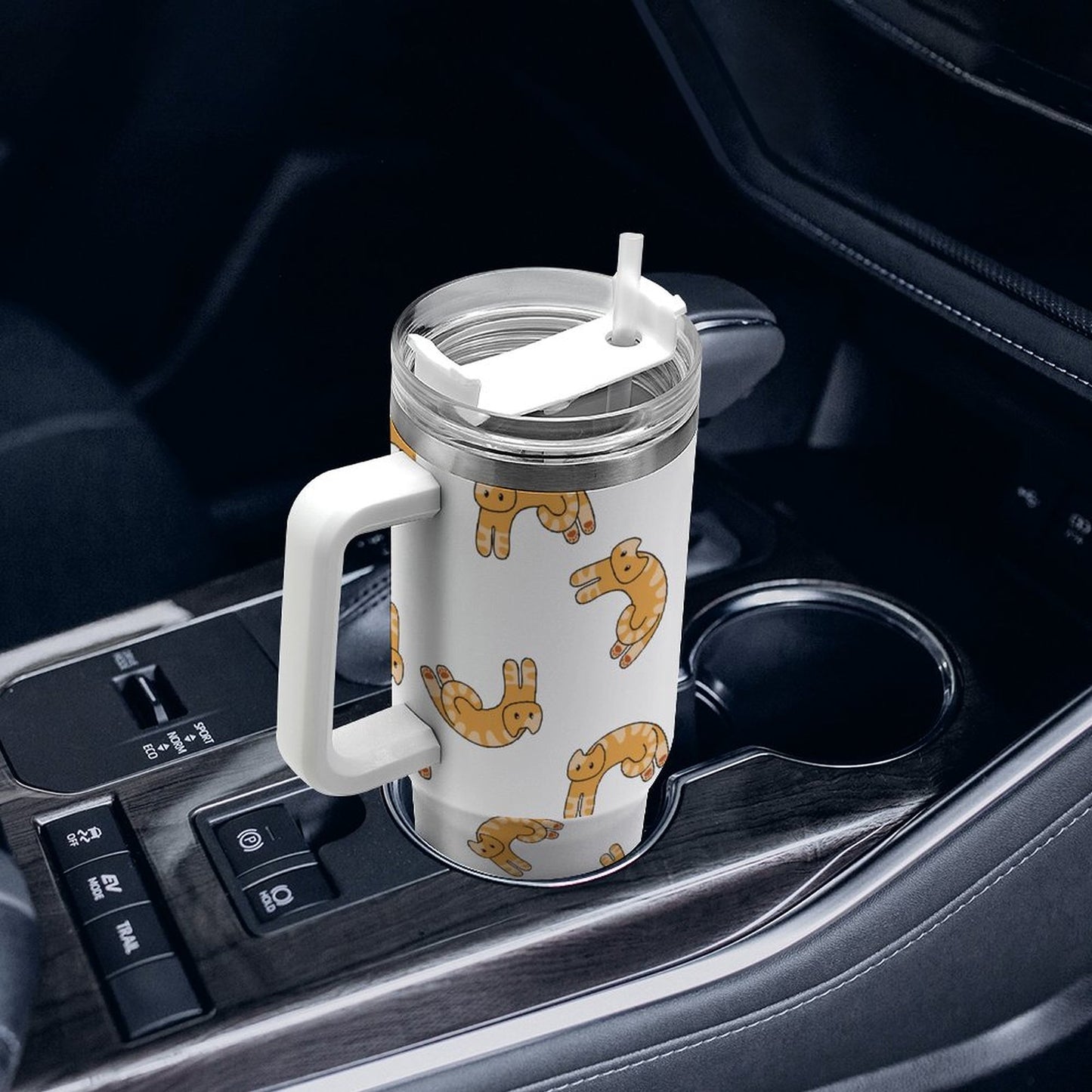 PHDT00243 POD US Local Tumbler 40 oz Large Capacity Car Cup Cat