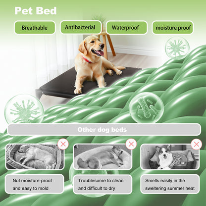 US Local Bi-material Pet Bed Is Of Your Choice,The Detachable Design Of The Oxford Cloth And Breathable Mesh Pet Bed Combines The Characteristics Of Breathable, Waterproof And Odorless To Create A Comforta