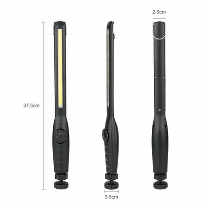 US Local LED USB Rechargeable Work Light Magnetic Flashlight Flexible Cordless Torch Automotive Inspection Emergency Light 2 PACK