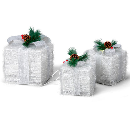 US Local White Christmas Lighting Gift Box