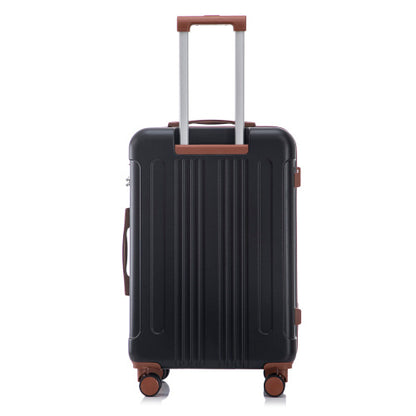 US Local 20   24  28  3 Pcs Set In ABS Spinner Wheel Luggage, Carry On Suitcase, Matching Color, TSA Combination Lock
