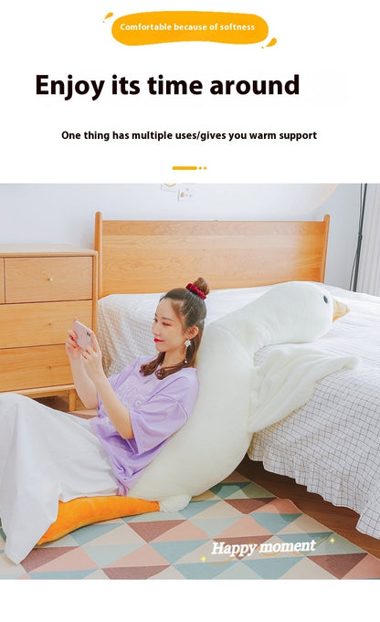 US Local Cute Big White Geese Pillow Plush Toy