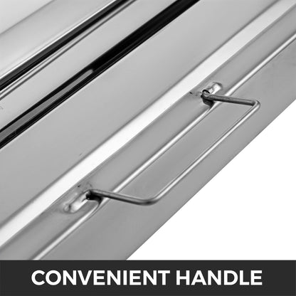 US Local VEVOR Pack Of 6 Hood Filters 19.5W X 19.5H Inch, 430 Stainless Steel 4 Grooves Commercial Hood Filters, Range Hood Filter For Grease Rated Commercial Kitchen Exhaust Hoods